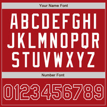 Laden Sie das Bild in den Galerie-Viewer, Custom Stitched Red White Baseball Pullover Sweatshirt Hoodie