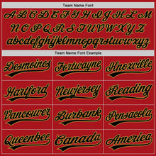 Загрузить изображение в средство просмотра галереи, Custom Stitched Red Black-Old Gold Baseball Pullover Sweatshirt Hoodie