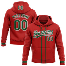 Загрузить изображение в средство просмотра галереи, Custom Stitched Red Green-White Baseball Pullover Sweatshirt Hoodie