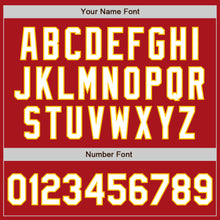 Загрузить изображение в средство просмотра галереи, Custom Red White-Yellow Authentic Baseball Jersey