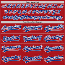 Charger l'image dans la galerie, Custom Red Royal-White Authentic Baseball Jersey