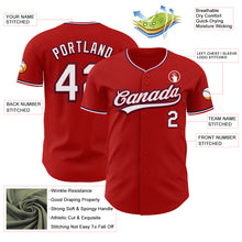 Charger l'image dans la galerie, Custom Red White-Navy Authentic Baseball Jersey