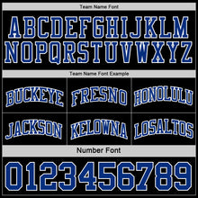 Laden Sie das Bild in den Galerie-Viewer, Custom Reversible Black Royal-White Double Side Sublimation Basketball Suit Jersey