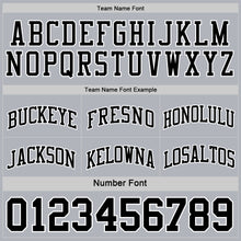 Laden Sie das Bild in den Galerie-Viewer, Custom Reversible Black White-Gray Double Side Sublimation Basketball Suit Jersey