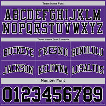 Laden Sie das Bild in den Galerie-Viewer, Custom Reversible Black Purple-White Double Side Sublimation Basketball Suit Jersey