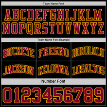 Laden Sie das Bild in den Galerie-Viewer, Custom Reversible Black Maroon-Gold Double Side Sublimation Basketball Suit Jersey