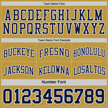 Laden Sie das Bild in den Galerie-Viewer, Custom Navy Old Gold-White Reversible Double Side Sublimation Basketball Suit Jersey