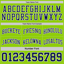 Laden Sie das Bild in den Galerie-Viewer, Custom Navy Neon Green-White Reversible Double Side Sublimation Basketball Suit Jersey