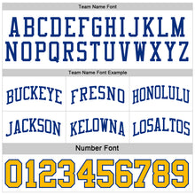 Laden Sie das Bild in den Galerie-Viewer, Custom Royal Gold-White Reversible Double Side Sublimation Basketball Suit Jersey