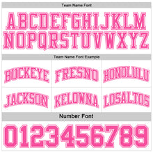 Laden Sie das Bild in den Galerie-Viewer, Custom Pink White Reversible Double Side Sublimation Basketball Suit Jersey