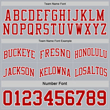 Laden Sie das Bild in den Galerie-Viewer, Custom Red White-Gray Reversible Double Side Sublimation Basketball Suit Jersey