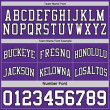 Laden Sie das Bild in den Galerie-Viewer, Custom Purple White-Black Reversible Double Side Sublimation Basketball Suit Jersey