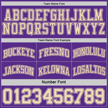 Загрузить изображение в средство просмотра галереи, Custom Reversible Purple Cream Double Side Sublimation Basketball Suit Jersey