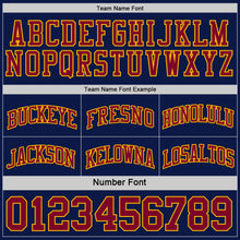 Laden Sie das Bild in den Galerie-Viewer, Custom Reversible Navy Maroon-Gold Double Side Sublimation Basketball Suit Jersey