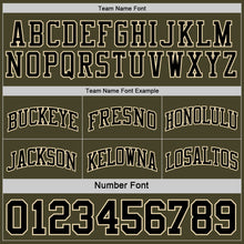 Laden Sie das Bild in den Galerie-Viewer, Custom Reversible Black Olive-Cream Double Side Sublimation Basketball Suit Jersey