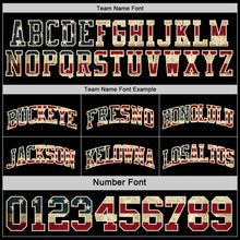 Laden Sie das Bild in den Galerie-Viewer, Custom Reversible Black Vintage USA Flag Cream-Maroon Double Side Sublimation Basketball Suit Jersey