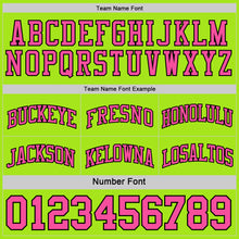 Laden Sie das Bild in den Galerie-Viewer, Custom Reversible Black Neon Green-Pink Double Side Sublimation Basketball Suit Jersey