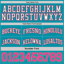 Laden Sie das Bild in den Galerie-Viewer, Custom Reversible Black Pink-Teal Double Side Sublimation Basketball Suit Jersey