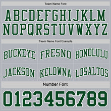 Загрузить изображение в средство просмотра галереи, Custom Reversible Green White-Gray Double Side Sublimation Basketball Suit Jersey
