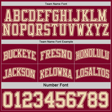 Laden Sie das Bild in den Galerie-Viewer, Custom Reversible Maroon Cream Double Side Sublimation Basketball Suit Jersey