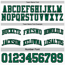 Load image into Gallery viewer, Custom Reversible Kelly Green Black-White Double Side Sublimation Basketball Suit Jersey
