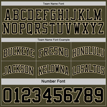 Laden Sie das Bild in den Galerie-Viewer, Custom Reversible Olive Black-Cream Double Side Salute To Service Sublimation Basketball Suit Jersey