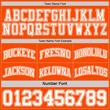 Laden Sie das Bild in den Galerie-Viewer, Custom Reversible Orange White Double Side Sublimation Basketball Suit Jersey