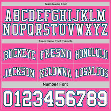 Laden Sie das Bild in den Galerie-Viewer, Custom Reversible Pink Black-Sky Blue Double Side Sublimation Basketball Suit Jersey