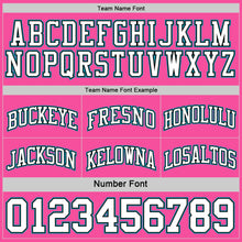 Laden Sie das Bild in den Galerie-Viewer, Custom Reversible Pink Black-Teal Double Side Sublimation Basketball Suit Jersey