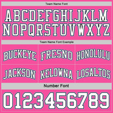 Laden Sie das Bild in den Galerie-Viewer, Custom Reversible Pink Black-Light Blue Double Side Sublimation Basketball Suit Jersey