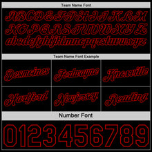 Загрузить изображение в средство просмотра галереи, Custom Reversible Black Red Double Side Star Sublimation Basketball Suit Jersey