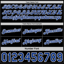 Laden Sie das Bild in den Galerie-Viewer, Custom Reversible Black Royal-White Double Side Star Sublimation Basketball Suit Jersey