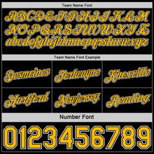 Laden Sie das Bild in den Galerie-Viewer, Custom Reversible Black Gold-White Double Side Star Sublimation Basketball Suit Jersey