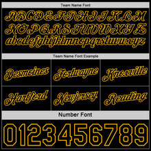Laden Sie das Bild in den Galerie-Viewer, Custom Reversible Black Gold Double Side Star Sublimation Basketball Suit Jersey
