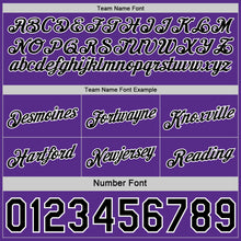 Загрузить изображение в средство просмотра галереи, Custom Reversible Black Purple-White Double Side Star Sublimation Basketball Suit Jersey