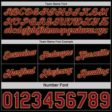 Charger l'image dans la galerie, Custom Reversible Black Crimson-Old Gold Double Side Star Sublimation Basketball Suit Jersey