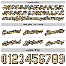 Load image into Gallery viewer, Custom Reversible Black Vegas Gold-White Double Side Star Sublimation Basketball Suit Jersey