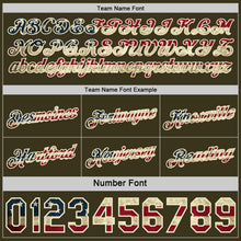 Load image into Gallery viewer, Custom Reversible Black Vintage USA Flag-Cream Double Side Star Sublimation Basketball Suit Jersey
