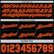 Charger l'image dans la galerie, Custom Reversible Black Orange Double Side Star Sublimation Basketball Suit Jersey