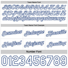 Load image into Gallery viewer, Custom Reversible Royal White Double Side Star Sublimation Basketball Suit Jersey
