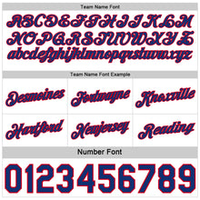 Load image into Gallery viewer, Custom Reversible Royal Red-White Double Side Star Sublimation Basketball Suit Jersey