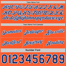 Load image into Gallery viewer, Custom Reversible Royal Orange-White Double Side Star Sublimation Basketball Suit Jersey