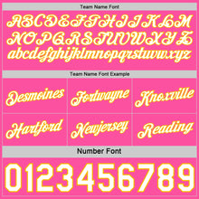 Load image into Gallery viewer, Custom Reversible Pink White-Gold Double Side Star Sublimation Basketball Suit Jersey