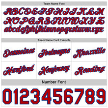 Загрузить изображение в средство просмотра галереи, Custom Reversible Red White-Royal Double Side Star Sublimation Basketball Suit Jersey