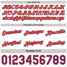 Load image into Gallery viewer, Custom Reversible Purple White-Orange Double Side Star Sublimation Basketball Suit Jersey