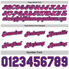 Charger l'image dans la galerie, Custom Reversible Purple Pink White-Black Double Side Star Sublimation Basketball Suit Jersey