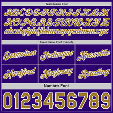 Charger l'image dans la galerie, Custom Reversible Purple Old Gold-White Double Side Star Sublimation Basketball Suit Jersey