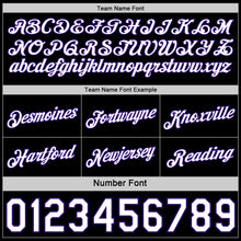 Load image into Gallery viewer, Custom Reversible Purple White-Black Double Side Star Sublimation Basketball Suit Jersey