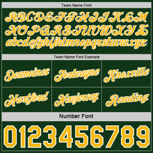 Laden Sie das Bild in den Galerie-Viewer, Custom Reversible Green Gold-White Double Side Star Sublimation Basketball Suit Jersey