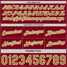 Load image into Gallery viewer, Custom Reversible Crimson Old Gold-White Double Side Star Sublimation Basketball Suit Jersey